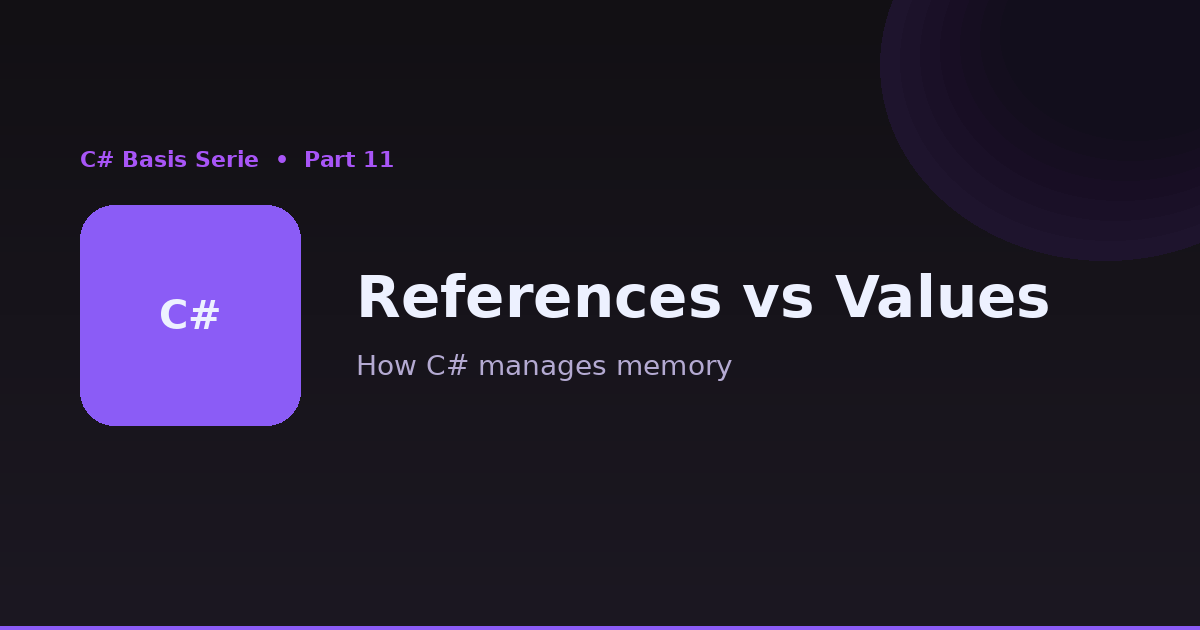 References vs values: hoe C# met geheugen omgaat