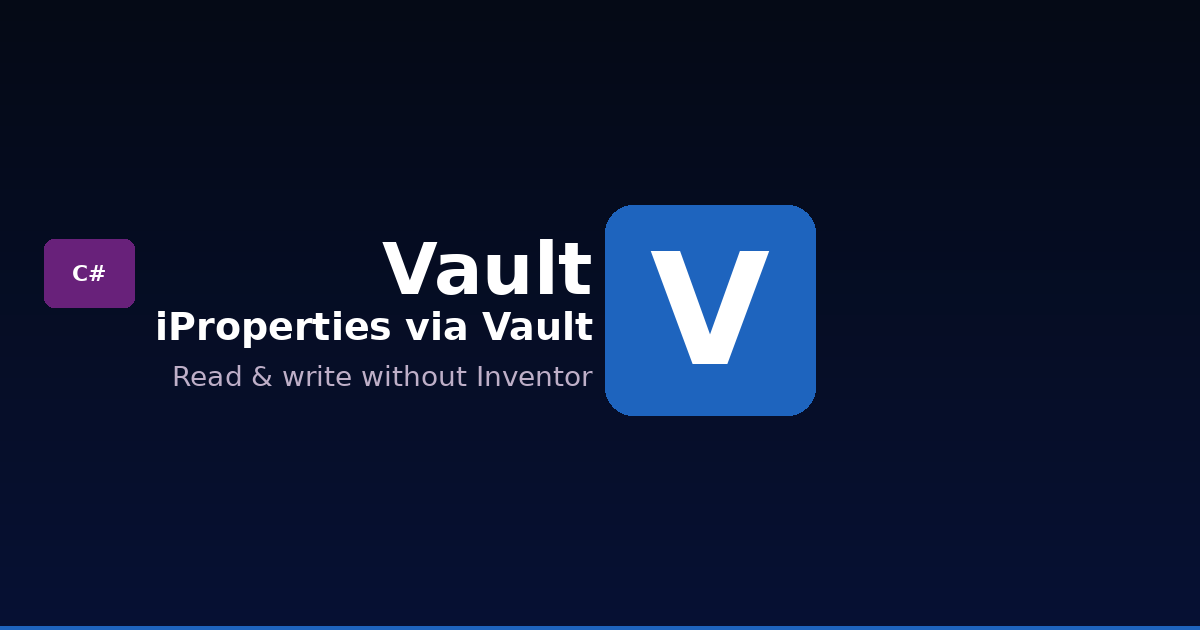 iProperties lezen en schrijven in Vault met C#